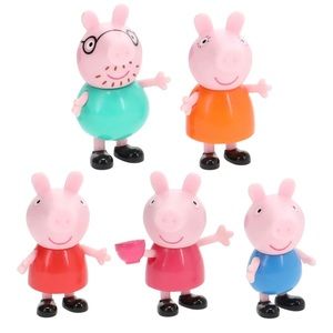 NWT Peppa Pig 5-Piece Figurines